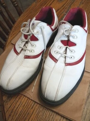 Zapatos de golf Footjoy Extra Comfort para mujer 98322 talla 8M blanco rojo C Foto 1 de 4