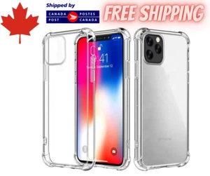 Shockproof Clear TPU Soft Bumper  Case Cover For iPhone 12/13/14/15/16/17 - Photo 1 sur 8