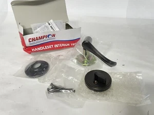 Champion Interior Trim Entry Lever Handleset Antique Bronze Trent  No Plunger - Picture 1 of 2