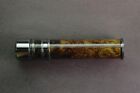 FLY ROD REEL SEAT Dyed Spalted Maple Burl 9937 Blued Nickel Silver Cap and Ring