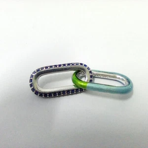 Pandora ME Styling Pavé & Enamel Double Link ALE S925 - Picture 1 of 4