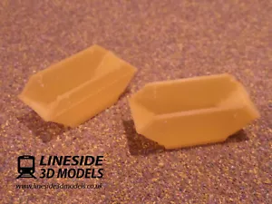 2 x 1:76 Scale OO Gauge 6 Yard Skips (LS1012) 3D Printed Model - Picture 1 of 4