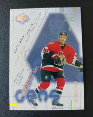 2001-02 UD Mask Collection Chris Bala Rookie Card #157. Serial #793/1500.  - Image 1 of 3