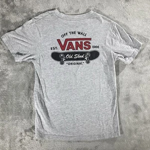 Vans Classic Fit Off The Wall T-Shirt Kids Size M 10 - 12 Gray - Picture 1 of 8