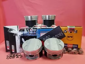 YCP 82mm High Comp Full Floating Pistons +Rings+Bearings Integra GSR Type R B18 - Picture 1 of 11