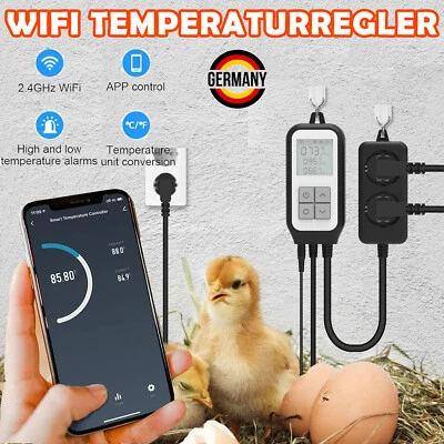 Wifi Thermostat Temperaturregler Heizen Kühlen Regler Steckdose APPFernbedienung - Bild 1 von 4