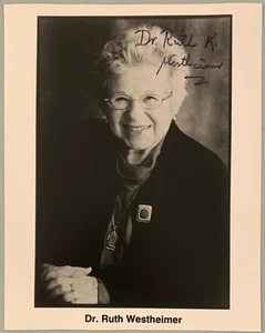 DR. RUTH WESTHEIMER, 100% AUTHENTIC AUTOGRAPHED PHOTO ! SEX THERAPIST, COOL ! - Picture 1 of 1
