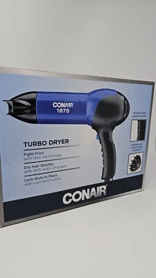Secador de pelo turbo iónico Conair 146NX Ion Shine 1875 vatios - azul/negro Foto 1 de 4