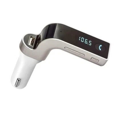 G7 Bluetooth Car Kit Handsfree Fm Transmitter Radio Usb Mp3 Player New L5 - Image 1 of 4