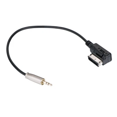 AUX Cable For 2010-UP Audi AMI 3.5mm Mp3 Cable 4F0 051 510 C 30CM Metal Plug - Image 1 of 2