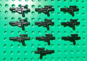 10 Stück Lego 58247 Gewehr Blaster Waffe Star Wars Minifigurzubehör, Black - Bild 1 von 2