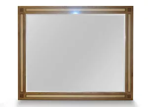 LARGE VISCOUNT DAVID LINLEY BURR WALNUT SATINWOOD & SYCAMORE OVERMANTLE MIRROR - Picture 1 of 8