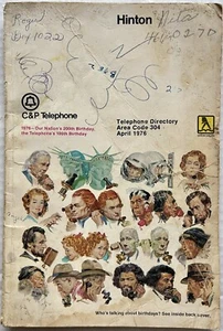 1976 HINTON, WV, C&P TELEPHONE DIRECTORY PHONE BOOK - Picture 1 of 4
