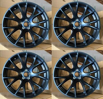 Juego de 4 ruedas de 20" para Dodge Charger Challenger Chrysler C300 20x9 negro mate Foto 1 de 3