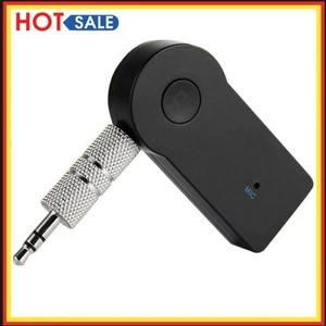 Adaptateur d'appel mains libres 3,5 mm AUX sans fil compatible Bluetooth 3,0 voiture musique ré - Photo 1/6