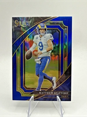 2022 Panini Select Suite Level Blue Prizm /99 Matthew Stafford #381 - Imagem 1 de 2