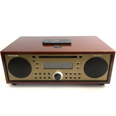 Tivoli Audio Music System AM/FM/CD Cherry/Bronze (NO BT) Original Vintage - Image 1 of 4