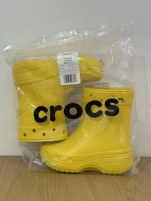 Crocs Toddlers Classic Boots Sunflower C10 - Brand New with Packaging - Image 1 of 4