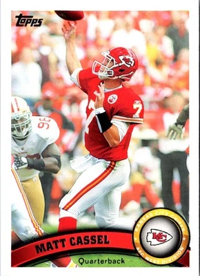 2011 Topps Matt Cassel #318 Kansas City Chiefs Football Card - Image 1 of 2
