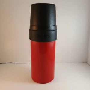 THERMOS Steel Outdoor Insulated 1 Quart Bottle Vacuum Seal w/ Cup Red  - Picture 1 of 6