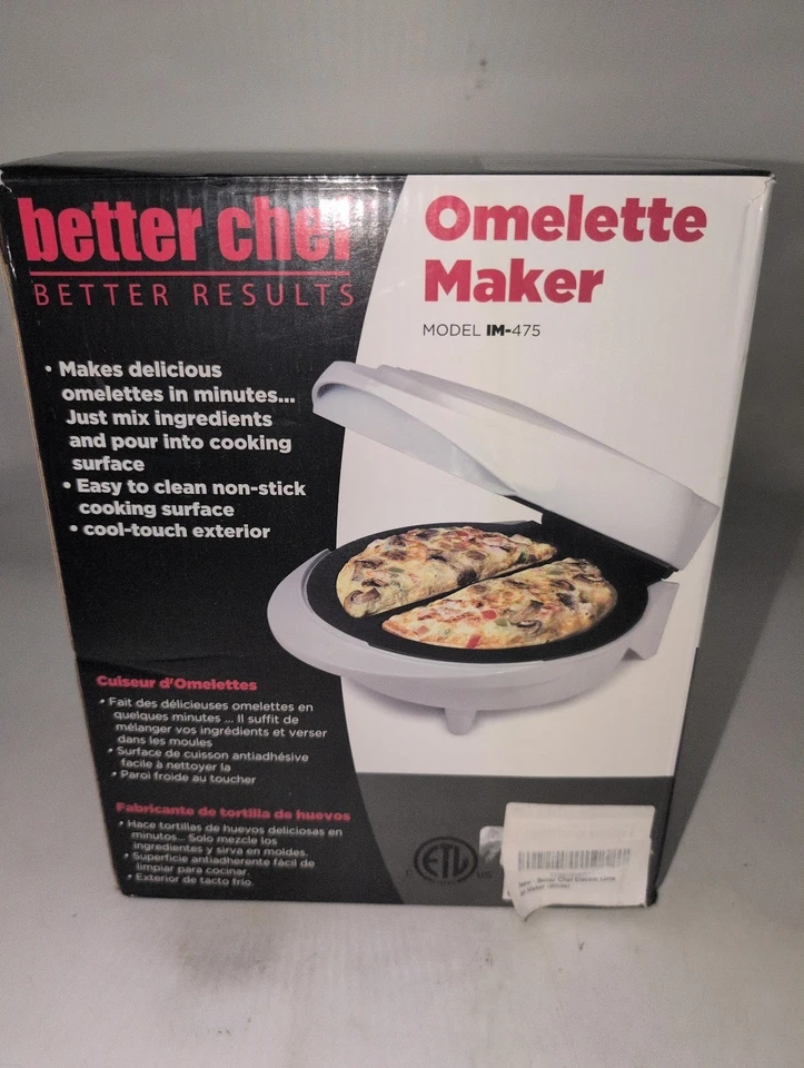 Better Chef Better Results Omelette Maker Model IM-475 White - Image 1 of 1