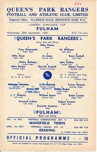 QPR v Fulham (London Challenge Cup) 1960/1961 - Imagen 1 de 1