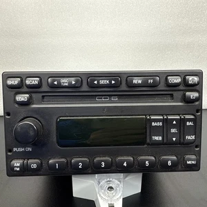 Radio Ford 98-04 OEM 6 CD AM/FM Explorer Mustang Navigator Excursion F250 F350 - Imagen 1 de 6