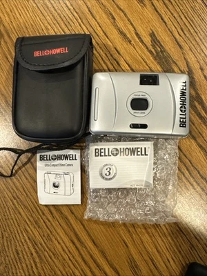 Bell + Howell Ultra Compact 35mm Film Camera focus free 28mm lens w/case, manual - Image 1 of 4