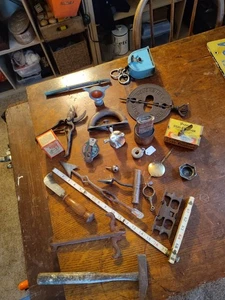Antique Tools/Metal Stuff Bungole Reamer Well Hook Hot Lufkin Cast Arrow Texaco - Picture 1 of 24