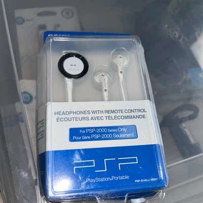 Sony PSP Headphones with Remote Control for 2000 Series (PSP-S140U) - Image 1 of 2