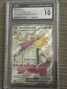 CGC Gem Mint 10 Skeledirge ex 081 Sv: Scarlet & Violet Promo Cards Holo - Picture 1 of 2