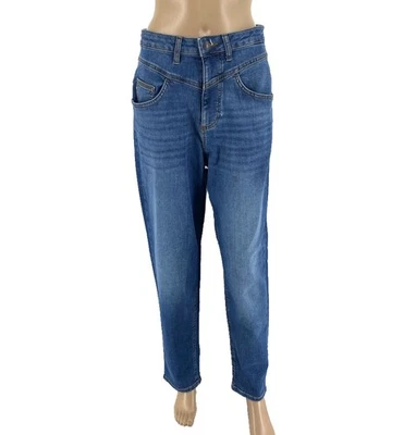 Camel Active Mujer Azul Oscuro Cintura Alta Mamá Vaqueros Talla W27 L30 - Imagen 1 de 4