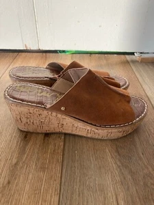 Sam Edelman Brown Suede Wedges Size 7 - Picture 1 of 10