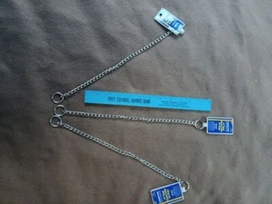 Lot of 3-NEW 14" Hamilton Pet Dog Pet Chain Necklace Choker Collar Steel 2.0 mm - Picture 1 of 2