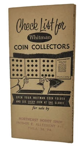 Whitman Münzsammler Checkliste Vintage 60er Jahre Taschenformat Katalog - Bild 1 von 3
