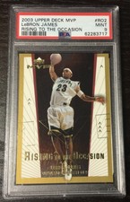 2003-04 Upper Deck MVP Lebron James Rising To The Occasion Rookie RC #RO2 PSA 9