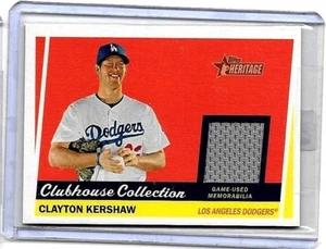 JERSEY USADA DE JUEGO CLAYTON KERSHAW 2016 TOPPS HERTAGE CLUBHOUS COLECCIÓN - Imagen 1 de 1