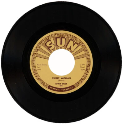 EDWIN BRUCE  "SWEET WOMAN c/w PART OF MY LIFE" 1958 R&B - Image 1 of 2