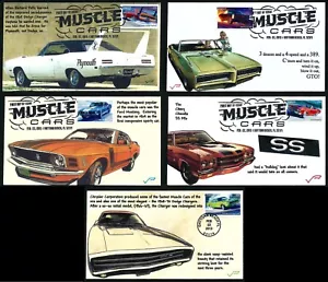 USA, SCOTT # 4743-4747, RARE SET OF 5 JAMES FRANKIEWICZ FDC COVERS - MUSCLE CARS - Picture 1 of 11