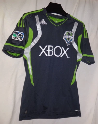 2012 Seattle Sounders FC Cascade Shale Soccer MLS Jersey Kit Mens Size S Cover