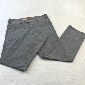Pantalones Hugo Boss Etiqueta Naranja Para Hombre 36 Gris Calce Regular Brezo Informal Bolsillo con Solapa - Imagen 1 de 9