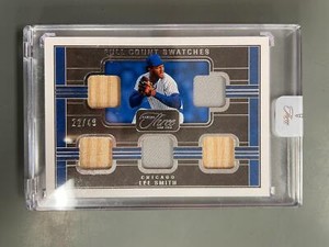 Lee Smith 2023 Panini Three & Two Full Count Jersey BAt #22/49 Chicago Cubs A21