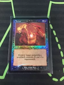 MTG Magic The Gathering Terror Foil Retro Frame Black Instant Commander - Picture 1 of 1