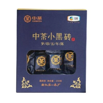 Ladrillo negro pequeño marca CHINATEA 5 años Hunan Anhua ladrillo de té oscuro caja 150 g Foto 1 de 4