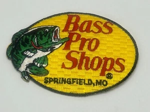Vintage Bass Pro Shops Fisch Logo Springfield Missouri Promo Werbung Souvenir Aufnäher - Bild 1 von 5