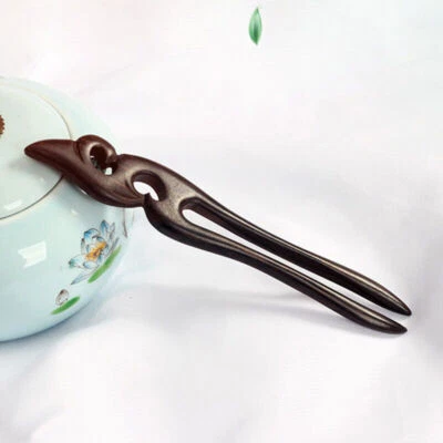 Handmade Wood Hair Pins and Clips Pendant Fox Vintage Styling Hair Sticks new - Image 1 of 4