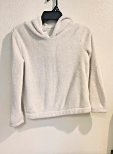 Carter's Kid for Girl Fleece Hoodie color White Size 14/14A - Picture 1 of 11
