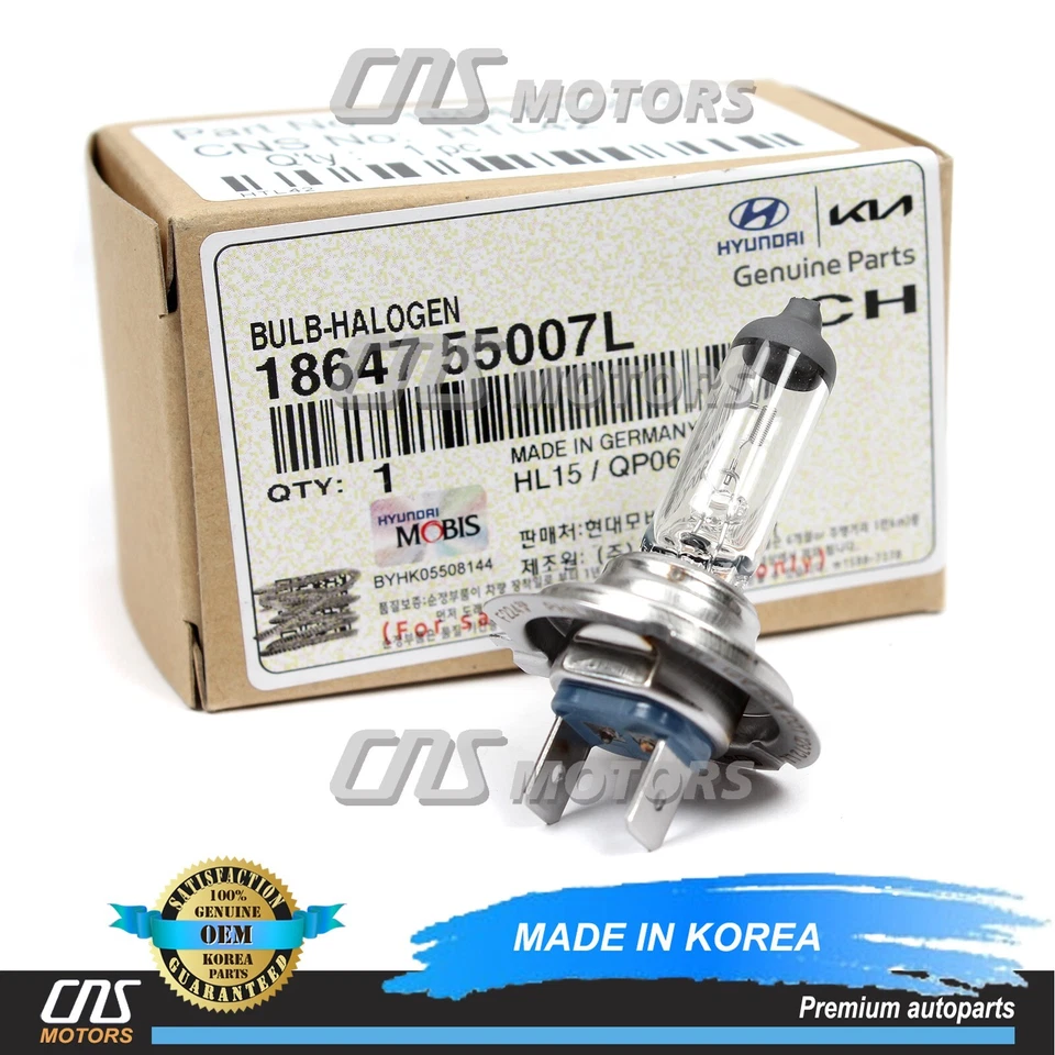 ⭐GENUINE⭐ Headlight Bulb H7 for 1999-2023 Hyundai Kia ✅Check Compatibility✅ Foto 1 de 4