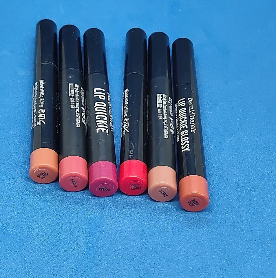 BareMinerals Lip Quickie Lipcolor Set 0.45g (JUEGO DE 6 SURTIDOS) NUEVO sin caja Foto 1 de 3