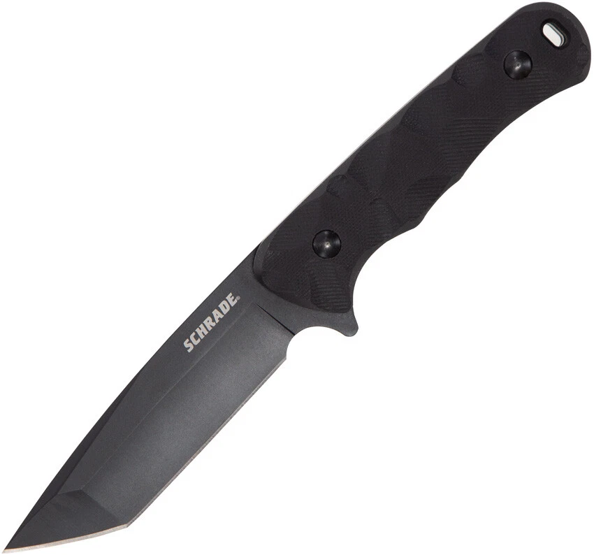 Schrade Regime Fixed Blade G10 1136036 4.0" AUS-8 Black G10 Fixed Blade Knife